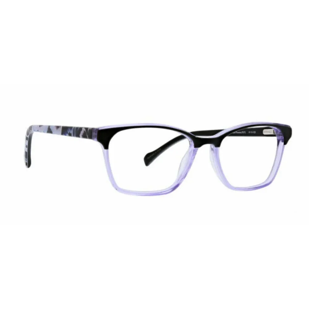 NWT Vera Bradley Dylan Plum Pansies 4715 47mm New Eyeglasses